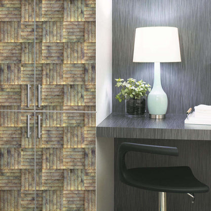 Tiled Art Pattern PVC-Free Peel & Stick Vinyl Wallpaper