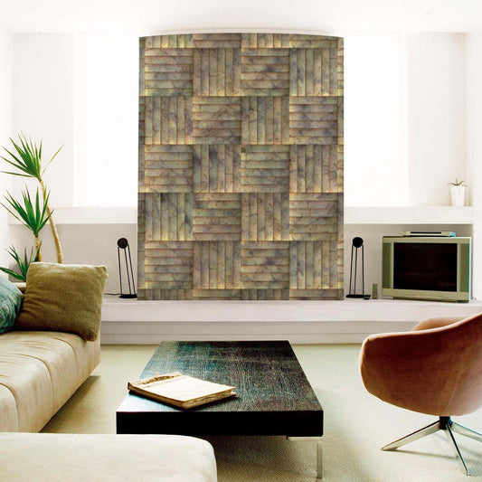 Tiled Art Pattern PVC-Free Peel & Stick Vinyl Wallpaper