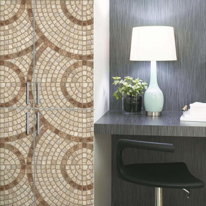 Brown Stones PVC-Free Peel & Stick Vinyl Wallpaper Roll