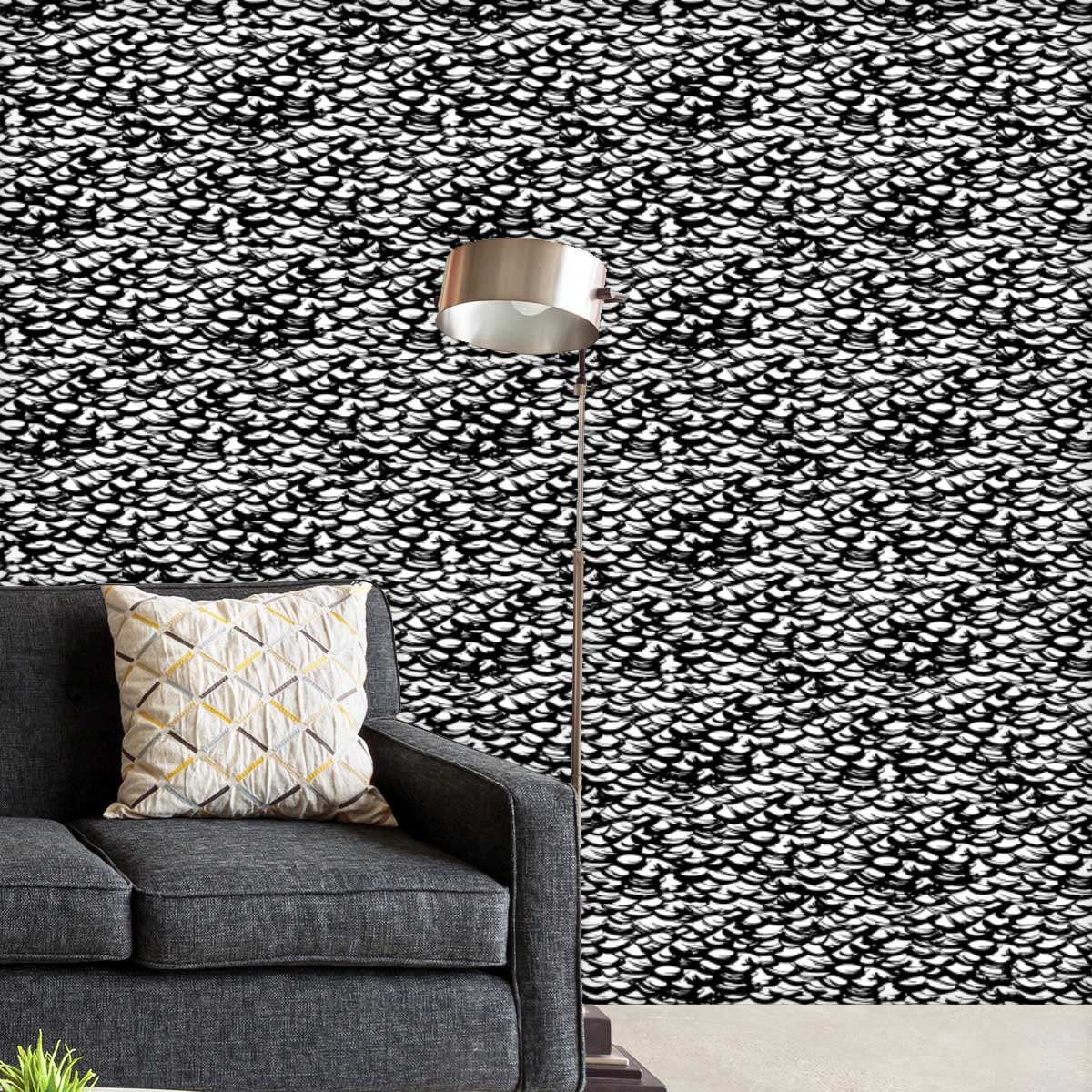 Dark Stones Non-PVC Self-Adhesive Peel & Stick Vinyl Wallpaper