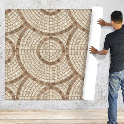 Brown Stones PVC-Free Peel & Stick Vinyl Wallpaper Roll