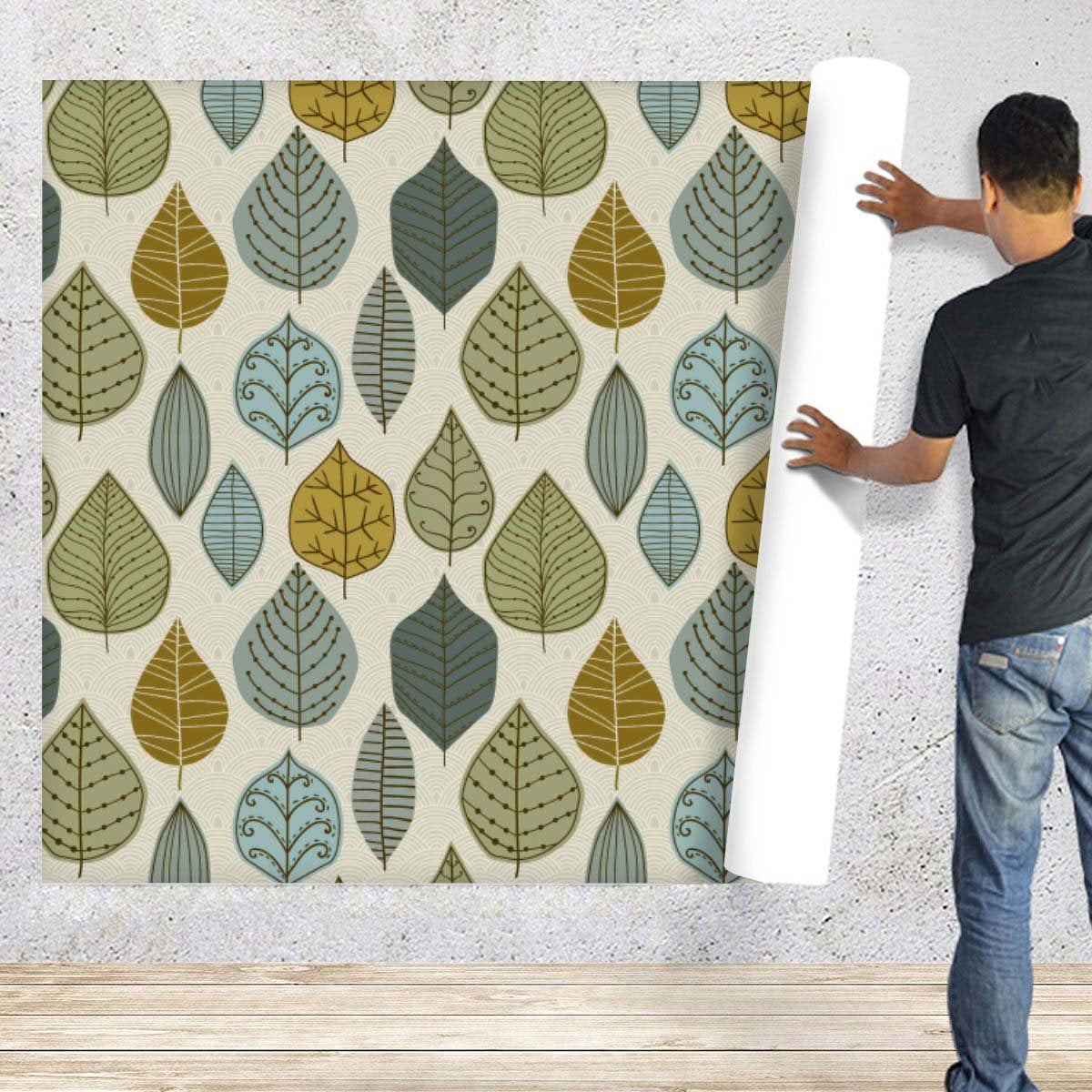 Autumn Leaves PVC-Free Peel & Stick Vinyl Wallpaper