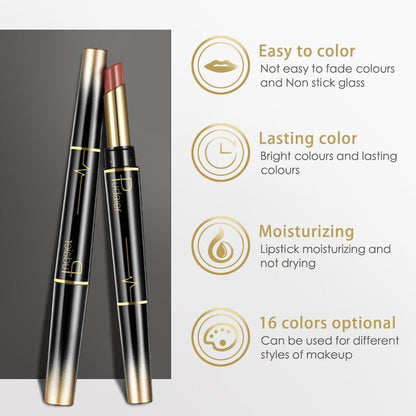 Beauty🎉 Free Shipping 🎉16 Color optional Long Lasting Lipstick + Lip Liner Combo-🔥🔥🔥HOT SALE-45%OFF