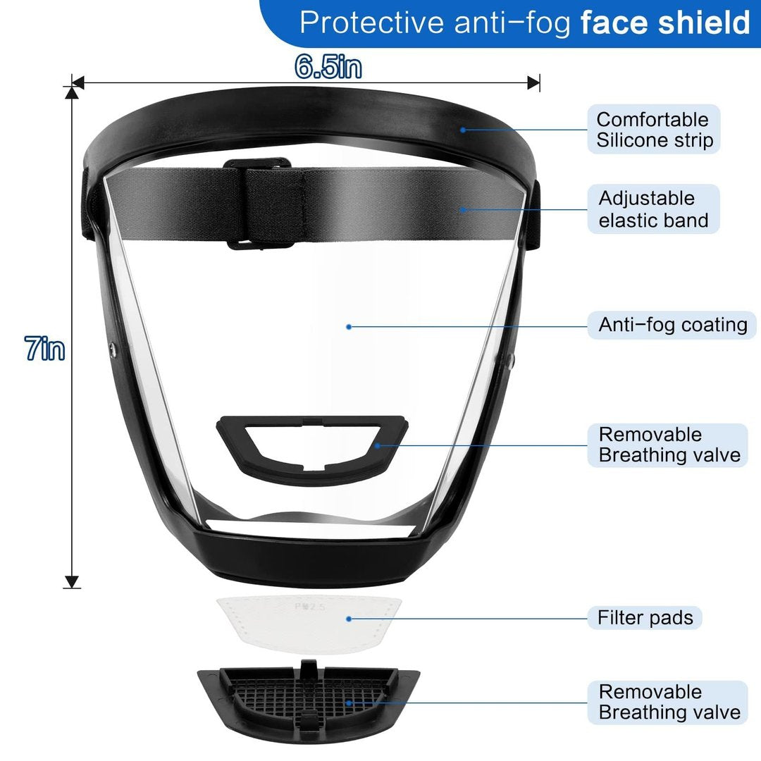 2022 Newest Anti-Fog Protective Full Face Shield--Better Designs, Better Protection