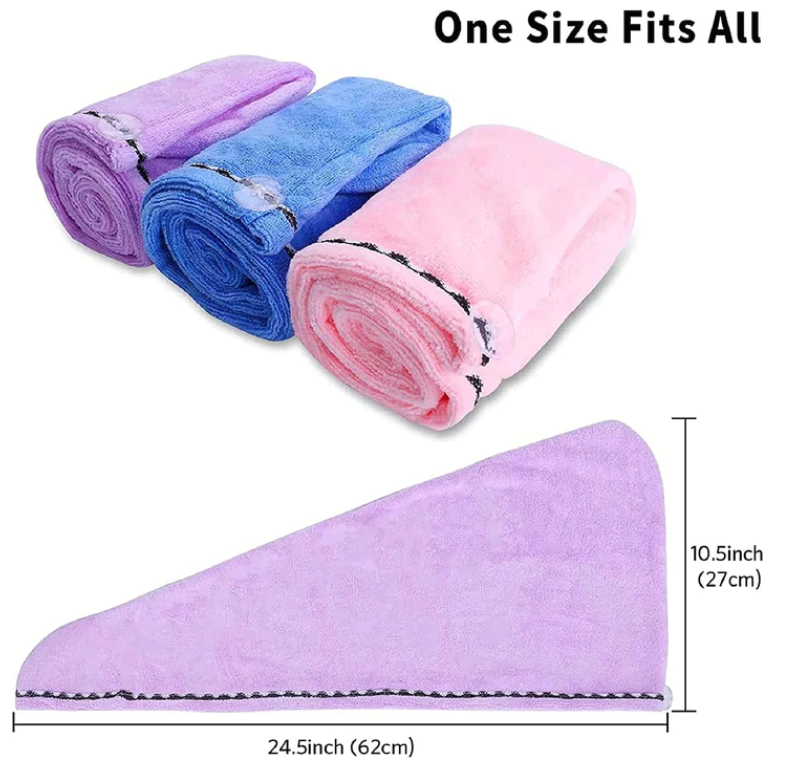 Premium Quick Dry Microfiber Hair Turban Towel 【HOT SALE-45%OFF🔥🔥🔥】(Express 3 Day Delivery)