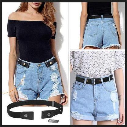 Buckle-free Invisible Elastic Waist Belts【The latest fashion trends in Europe and America】